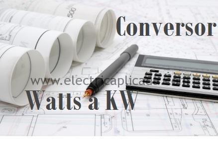 Convertir de watts a kw