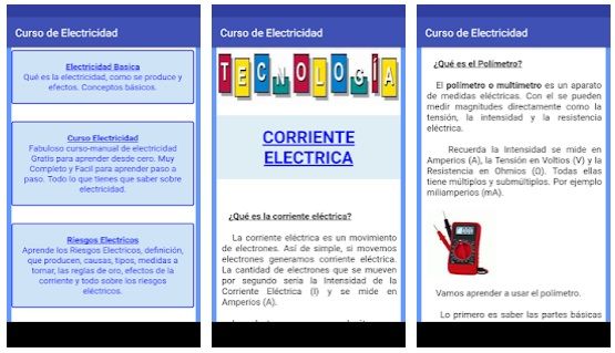 curso de electricidad app electricidad android