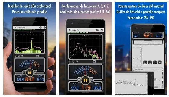 medidor de ruido app electricidad android